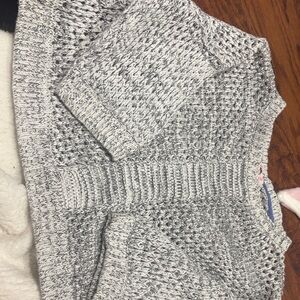 PINK Victoria's Secret Black and White Knit Swim Coverup